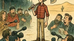 Vicc: Kanadai favágóversenyen a vékony fickó nyer