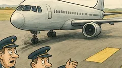 Vicc: A pilóta leszáll, csikorognak a fékek…