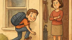 Vicc: Miért az ablakon át mész?