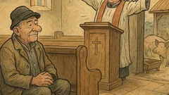 Vicc: betéved egy paraszt a templomba…