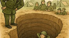 Vicc: Az őrmester beásatja a katonát