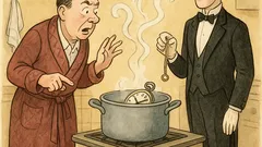 Vicc: Jean! Miért a fazékban az óra?