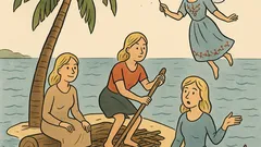 Vicc: Három szőke nő hajótörést szenved