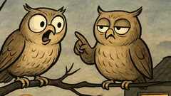 Vicc: Két bagoly ül a fán…