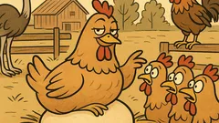 Vicc: A tyúk félkilós tojást tojt...