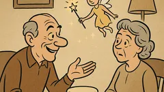 Vicc: Megjelenik a tündér a házassági évfordulón