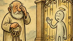 Vicc: Dörömbölnek a Mennyország kapuján…