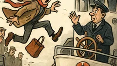 Vicc: Szalad az utas a komp felé…